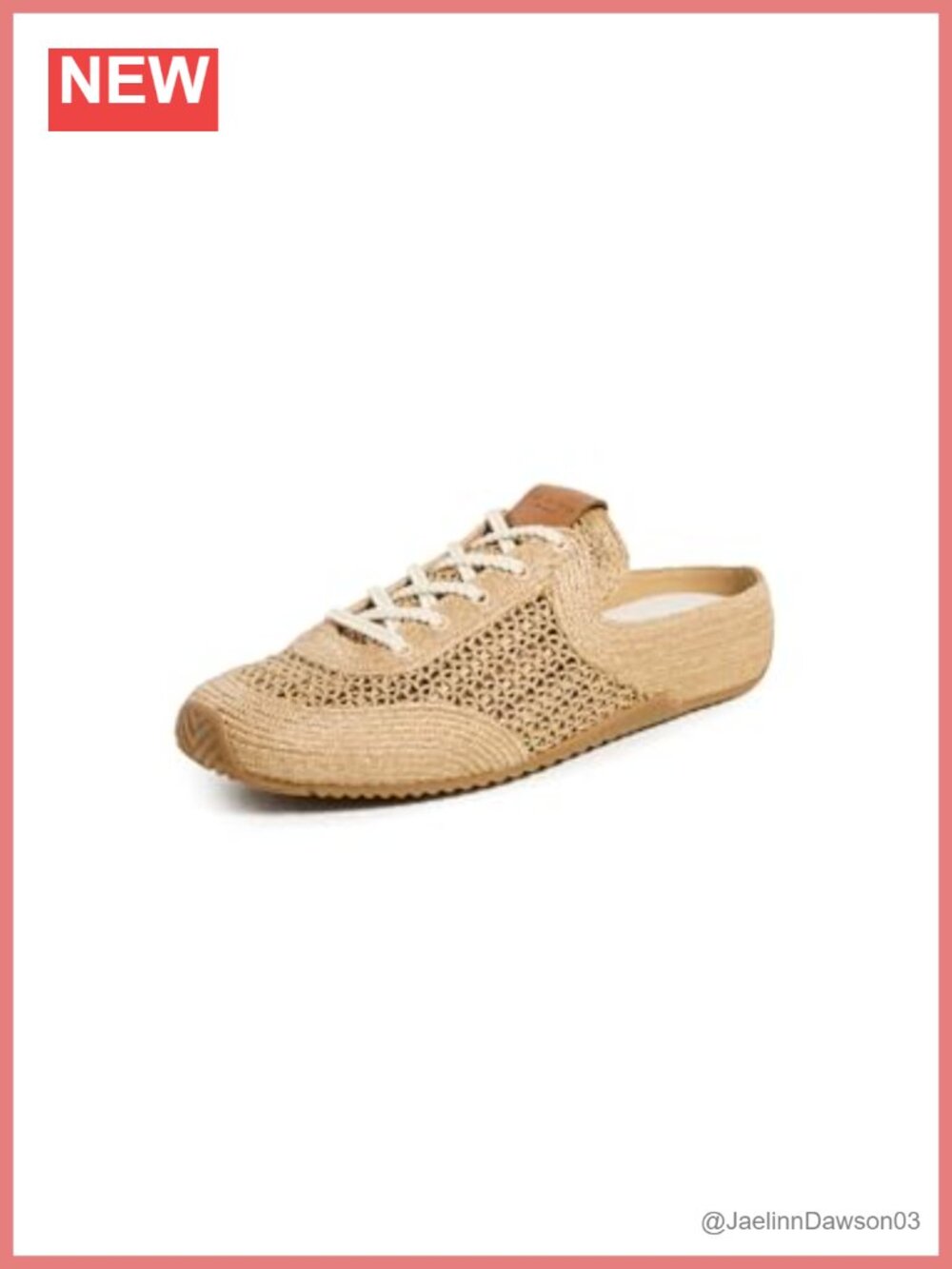 Raffia Slip-On Mule Sneakers Ortholite Cushioning Flat Casual